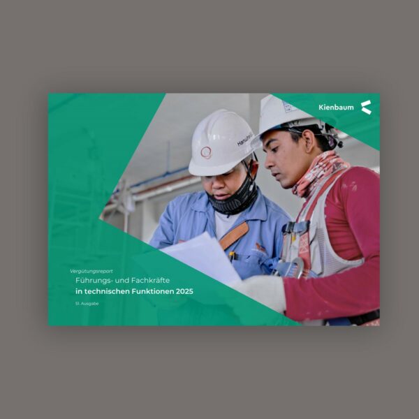 Vergütungsreport Führungs- und Fachkräfte in technischen Funktionen 2025 - Coverbild - Kienbaum